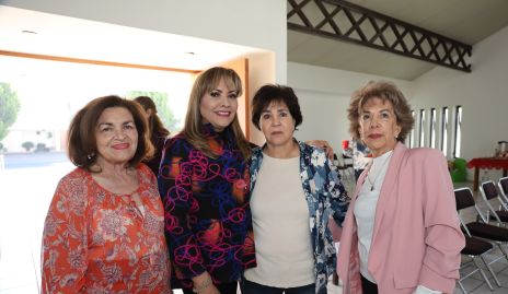  Graciela de Villasuso, Rocío Morales, Gela de la Osa y Lucero Rosillo.