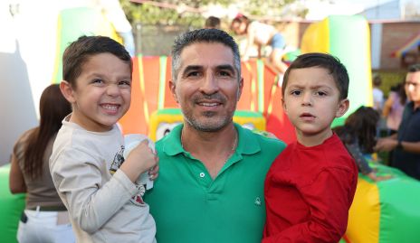  Ferran, Alejandro y Tiago Martínez.