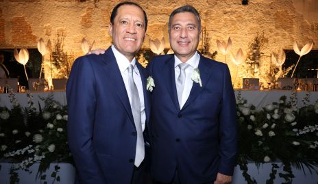 Los papás de los novios Armando Ricavar y Felipe Robledo.