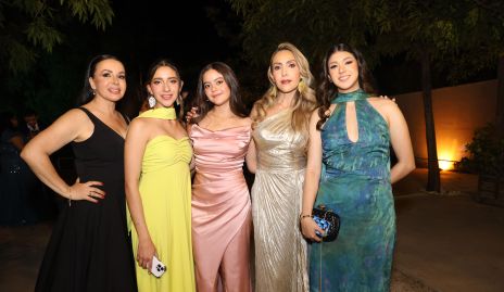  Ruth Torres, María José Cantú, Alexa Miranda, Nancy Sánchez y Valentina González.