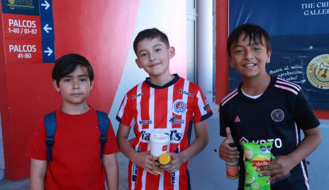 Mateo Rentería, Emmanuel André y Alesandro.