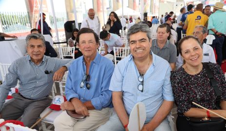  Julio Castelo, Carlos López, Paco Leos y Paty Fernández.