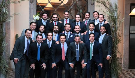  Johan Werge con sus amigos de toda la vida.