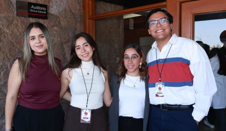  Astrid Aguilar, Valeria Arvizo, Olivia Reyes y Rigo Rodríguez.