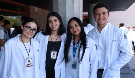  Alicia Romo, Michelle Moreno, Ashlei Parra y Rafael Gómez.