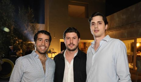  José Manuel Lázaro, Chema Andrés y Toño Cantú.