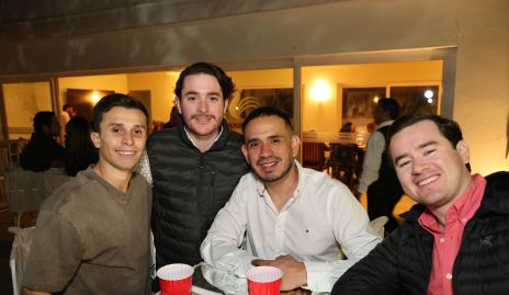  Luis Tinajero, Patricio Hernández, Adrián Cobos y Santiago Guevara.