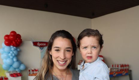  María José Ascanio con su hijo José Julián.