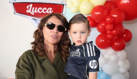  Raquel Altamirano con su nieto Lucca Aguirre.