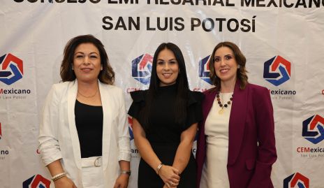  Claudia Castellanos, Alma Lolita Martínez y Raquel Abad.