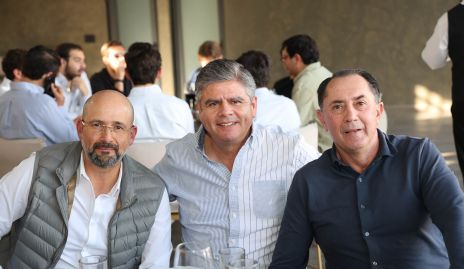  Luis García, Julián Ortiz y Miguel Alcalde.
