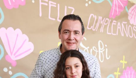  Sofía Ledezma con su papá Jorge Ledezma.