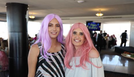  María Paula Silva con su mamá Marcela Payán.