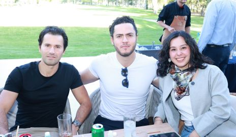  Salim Abud, Said Abud y Montse López.