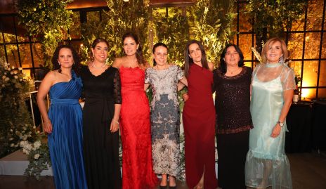  Mariana Ramírez, Silvy de la Vega, María Aurelia Zermeño, Márchelo, Lety de la Torre, María Maza y Silvia Aguilar.