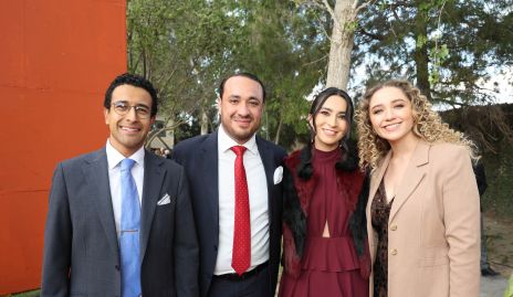  Alejandro Zepeda, Memo Rivera, Claudia Rocha y Carla Aldama.