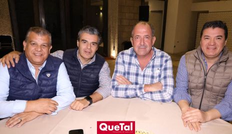 Luis Estrada, Poncho Ortiz, Mauricio Quijano y Andrés Amparán.