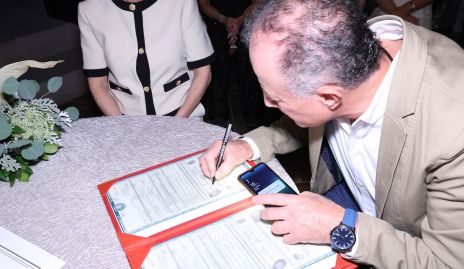   Fernando Loza, papá del novio.