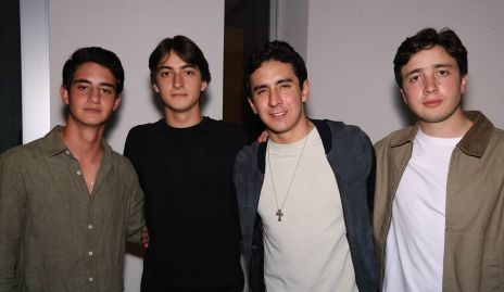  Paulo Alcalde, Sebastián Veliz, José Hermosillo y Luis Rico.