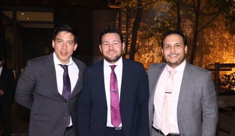  José Eduardo González, Rodrigo Rivera y Gastón Pourroy.