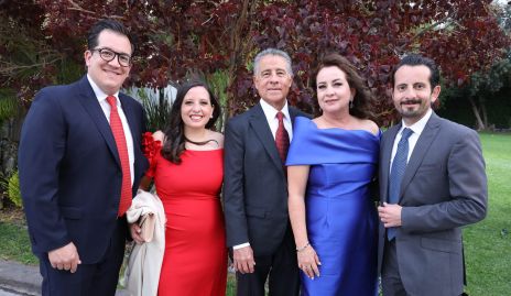  José Ignacio Castillo, Mariana Montoya, Fernando Montoya Vela, Lilian Diéguez y Fernando Montoya.