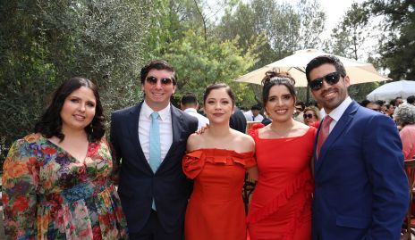  Claudia Guillén, Mauricio Villalobos, Verónica Escudero, Dani Villalobos y Pedro Rodríguez.