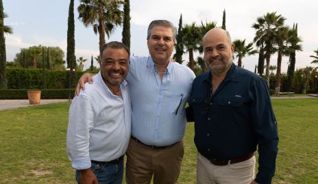 Poncho Villanueva, Salomón Dip y José Mora.