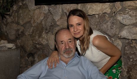  Luis López Palau con su hija Pau.