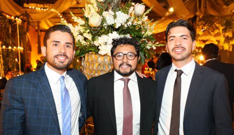  Sebastián Cárdenas, Quetar Gómez y Rodrigo Espinosa.