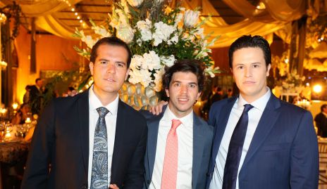  Juanfer Rojas, Sebastián Garza y Bernardo Herrera.