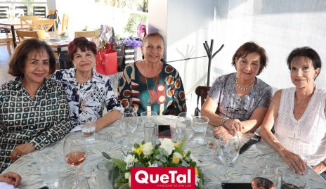 Monis de Robledo, Leticia Nieto, Laura Martínez, Rosy Herrera y Queta de la Torre.