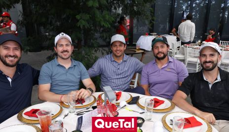  Rodrigo Valle, Antonio Musa, Roberto Fernández, Fernando González y José Martin Alba.