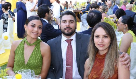  Alejandra Castillón, Ramiro Garza y Alexa Álvarez.
