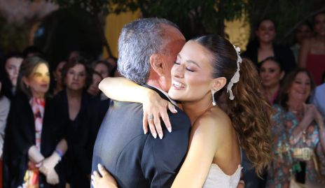 Daniel Medina con su hija Sofía.