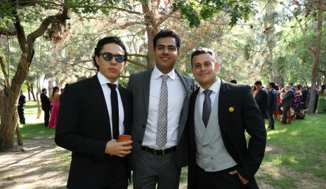  Sebastián Rodríguez, Alejandro Sandoval y Diego Medina.