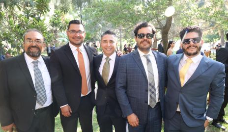  Ricardo Sánchez, Marcelo Barrón, Eduardo Limón, Jorge Álvarez y Ricardo Martínez.