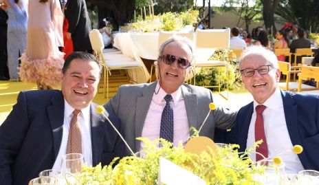  José Luis Valle, Ricardo Andrés y Manolo Villasuso.
