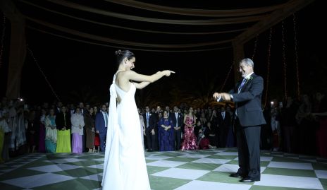  Susana con su papá Mauricio De Luna.