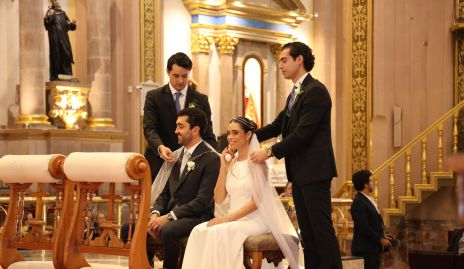  Padrinos de lazo, los hermanos de los novios, Rodrigo Jerez y Mauricio De Luna.