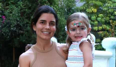  Fer Gómez con su hija Macarena Herrera.