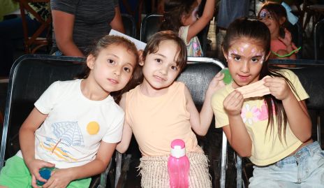  Camila Santoyo, Sofía Romo y Alina Monsivais.