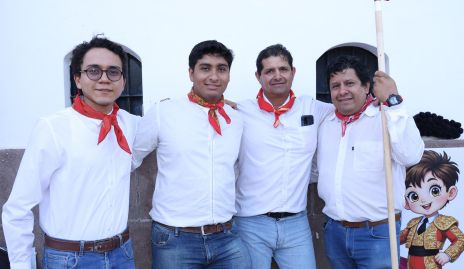  Jorge Tristán, Fernando Castillo, Ricardo Hernández y Ángel Salazar.