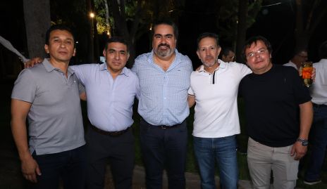  Juan González, Javier Hernández, Juan José Leos, Alejandro Lafuente y Kiko Mercado.
