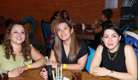   Chai Cedillo, Lupita Cortez y Sandra Mena.