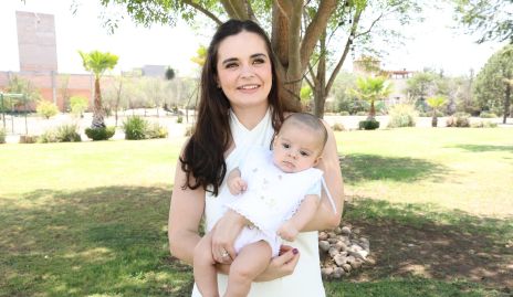  Gaby Martins con su hijo Mau.