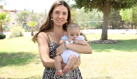  Adriana Martins con su sobrino Mau.