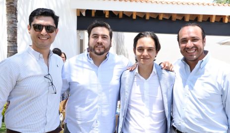  Félix Covarrubias, Héctor Parra, Mauricio Lasso de la Vega y Guillermo Rivera.