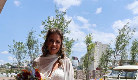  Sofía López con su hija Sofía.