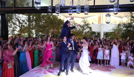  Jorge Morales con sus hijos Pablo, Andrés, Julia y Fernanda.