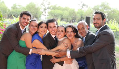 Familia García Gómez, Santiago, Ceci, Marce, Rodrigo, Montse, Monse, David y David.
